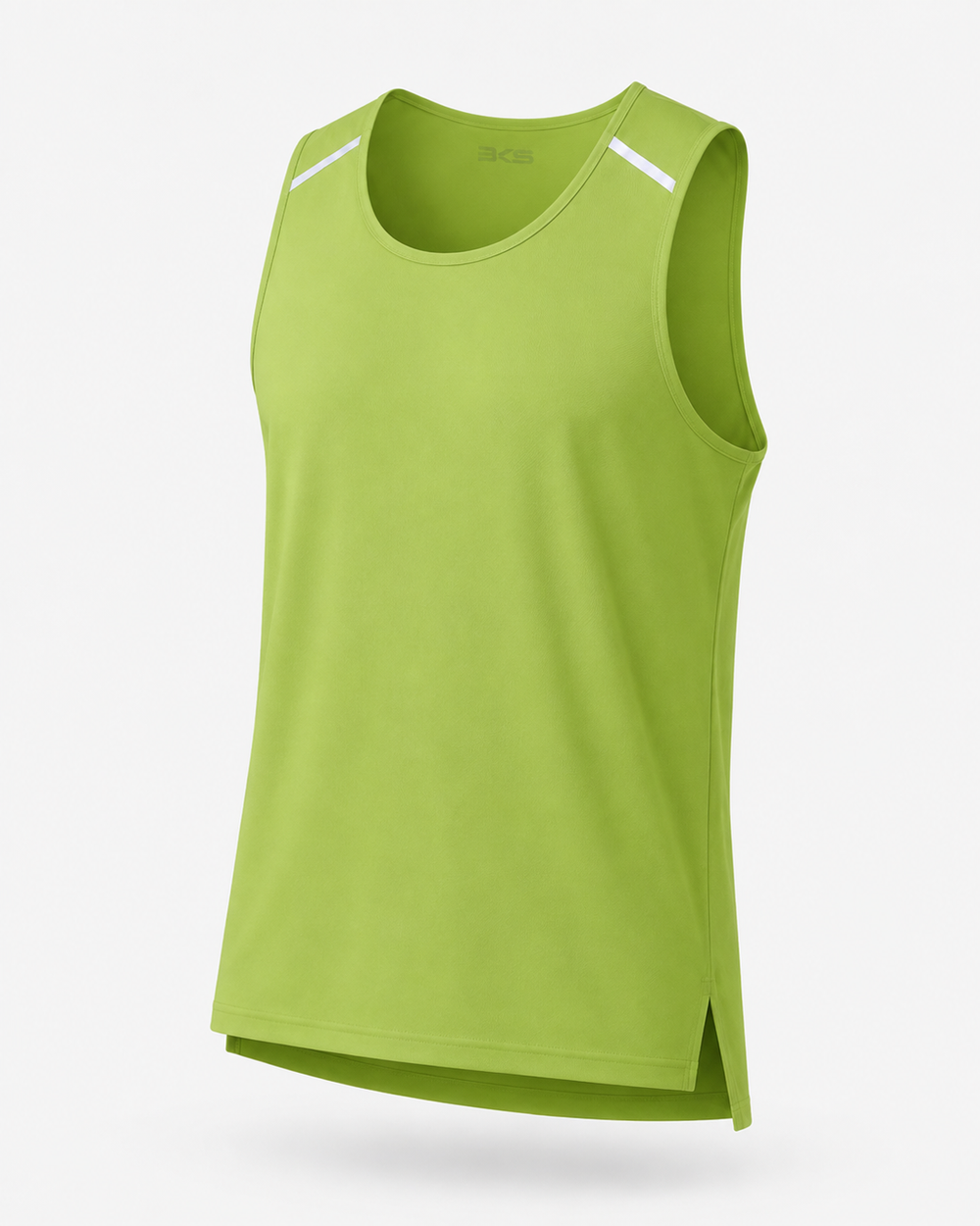 BKS Activewear Lightweight Reflective Training Tank Top in neon green