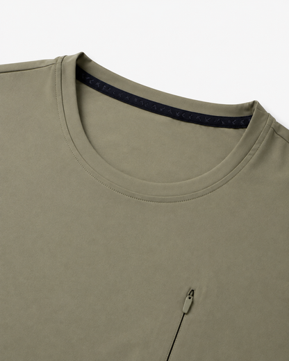 Men's Cool-Touch Stretch Zip Pocket Tee